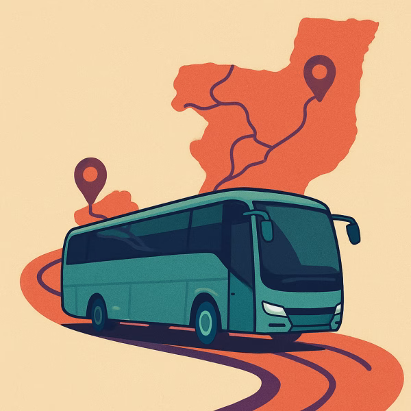 Pointe-Noire → Brazzaville | Voyage en bus par OverTravel – Image 1