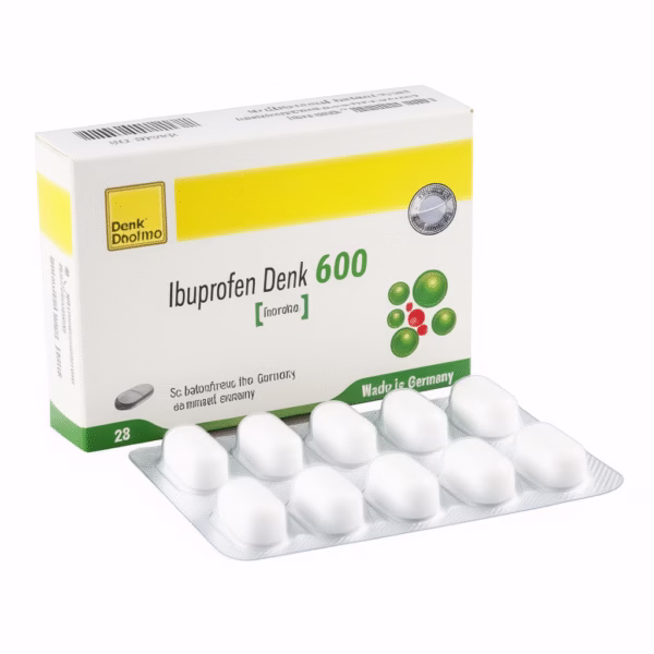 Ibuprofène Denk 600 mg - comprimés pelliculés - boite de 20 – Image 1