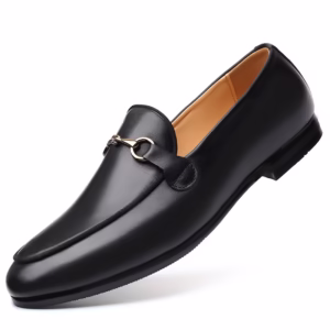 Chaussures habillées pour hommes en cuir PU, style britannique élégant