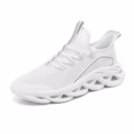 Large Size Soft EVA Sole Slip on Casual Running Shoes Breathable Mesh Fashion White Men Shoes Sneakers