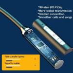 Univer Audifo G01 Wireless Wireless Headphone Sport Earphone Neckband Magnetic Bass Headset Handsfree Earbuds with Mic Neckband